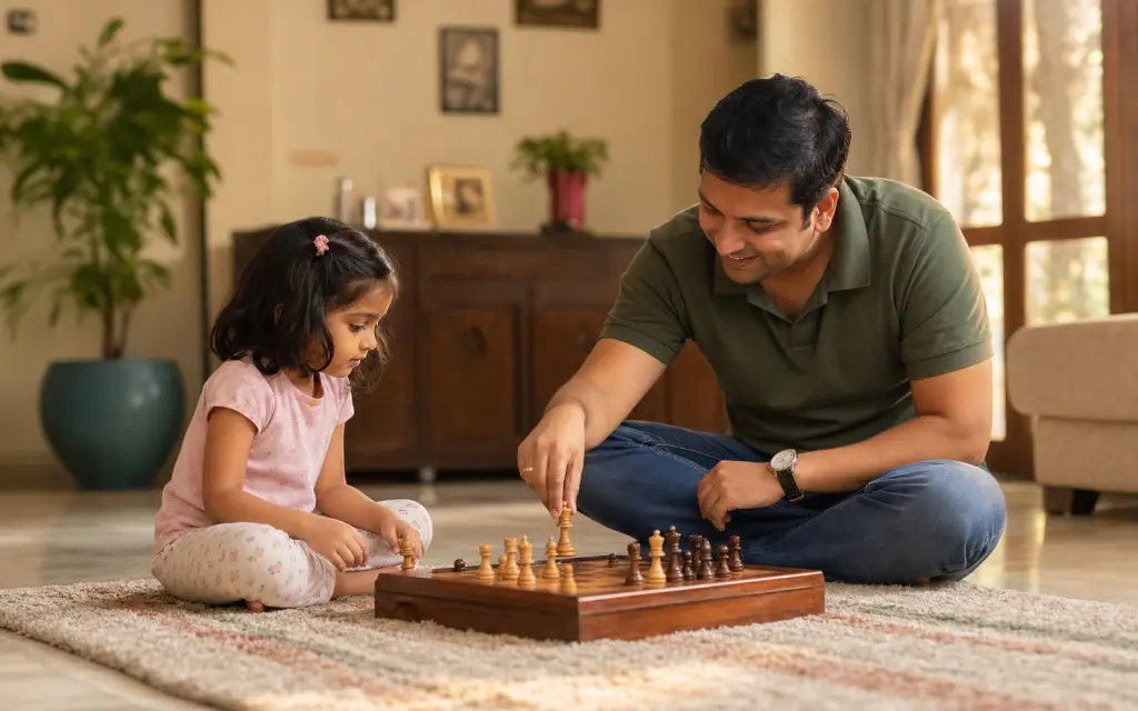 Children of different ages playing chess together — best age to start chess — ChessWize