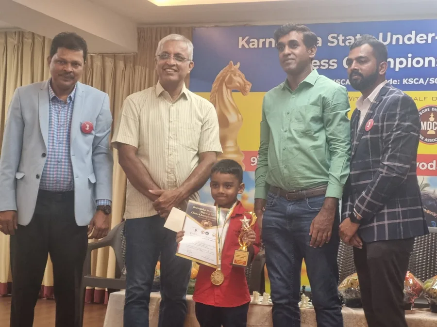 Gahan at Karnataka State Under-Chess Championship