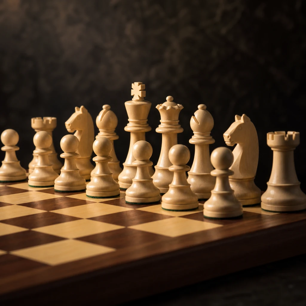Chess board imagery representing the Beginner Foundation phase, 1400–1600 FIDE